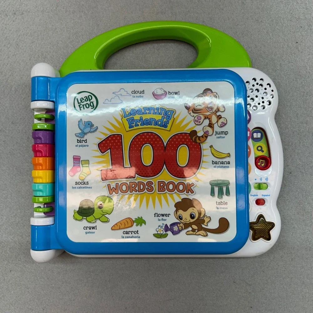 LeapFrog Learning Friends 100 Words Book English Spanish Bilingual Toy 6015